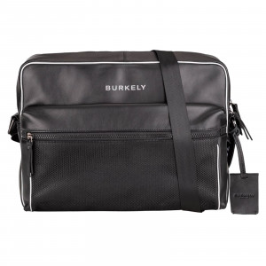 Pánská kožená taška přes rameno Burkely Lucent - černá