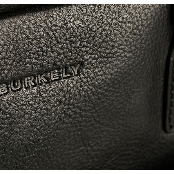 Pánská kožená taška na notebook Burkely Sammy - černá