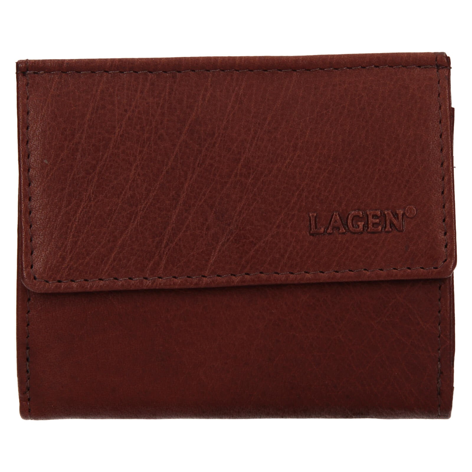 Pánská kožená slim peněženka Lagen Jonatan - hnědá