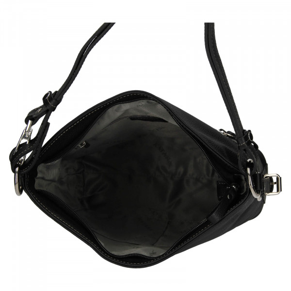 Elegantní dámská kožená kabelka Katana Nantes - černá