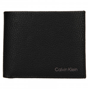 Pánská kožená peněženka Calvin Klein Delne - černá