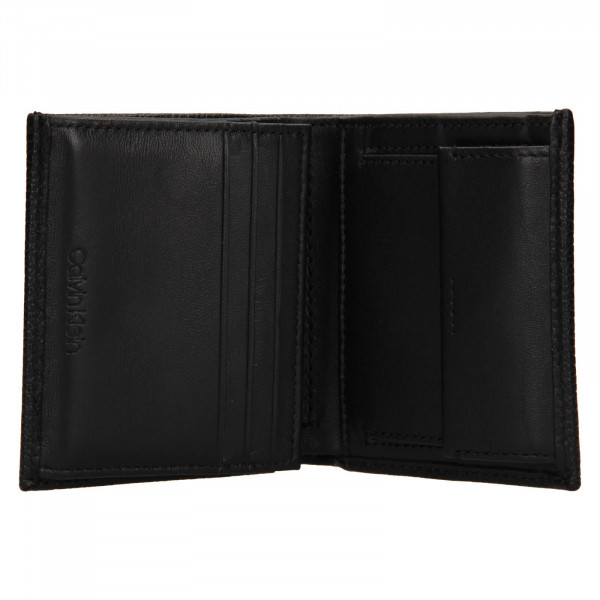 Pánská kožená peněženka Calvin Klein Mano - černá