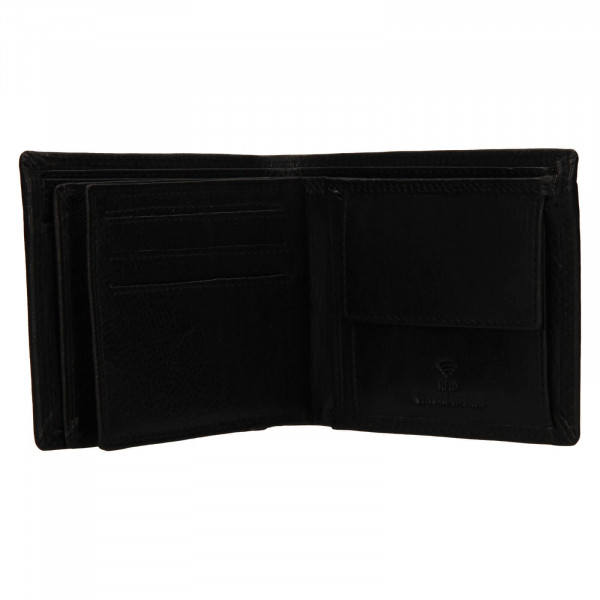 Pánská kožená peněženka SendiDesign Lopezz - černá