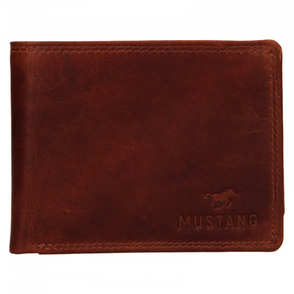 Pánská kožená peněženka Mustang Filip - koňak