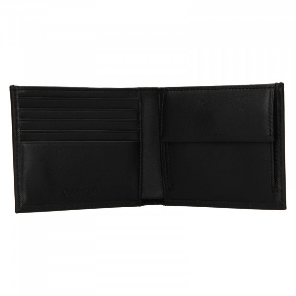 Pánská kožená peněženka Calvin Klein Nemír - černá
