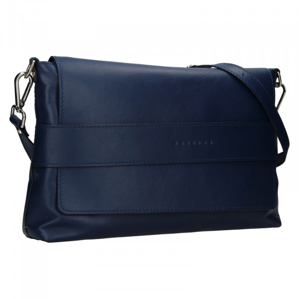 Dámská kožená kabelka Facebag Fabia - tmavě modrá