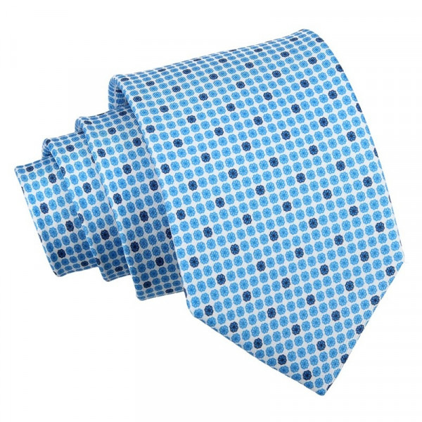 Pánská hedvábná kravata Hanio Adam - modrá