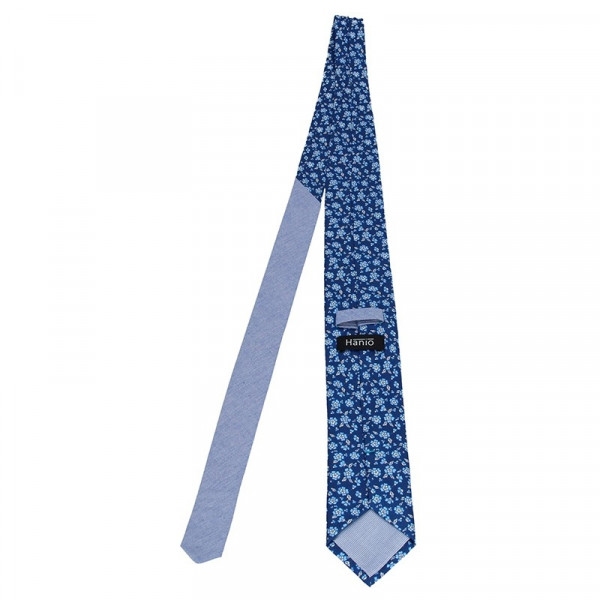 Pánská hedvábná kravata Hanio Ivan - modrá
