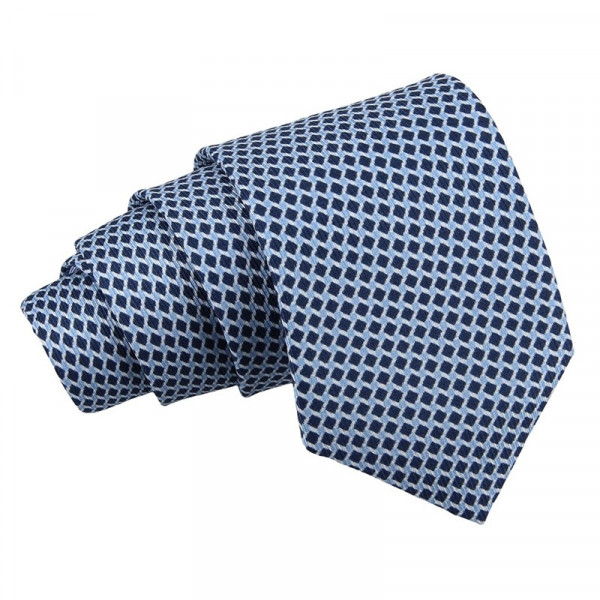 Pánská hedvábná kravata Hanio Peter - modrá