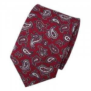 Pánská hedvábná kravata Hanio Artur - červená