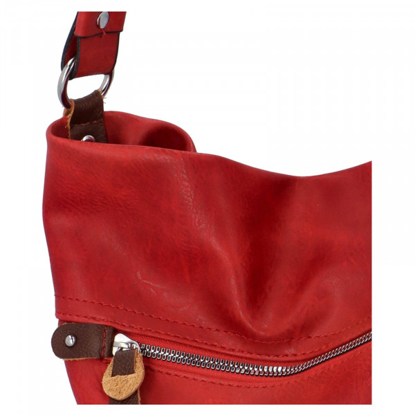 Dámská kabelka přes rameno Paolo Bags Jiřina - červená
