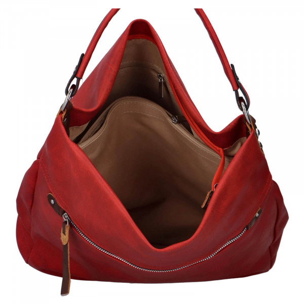 Dámská kabelka přes rameno Paolo Bags Jiřina - červená