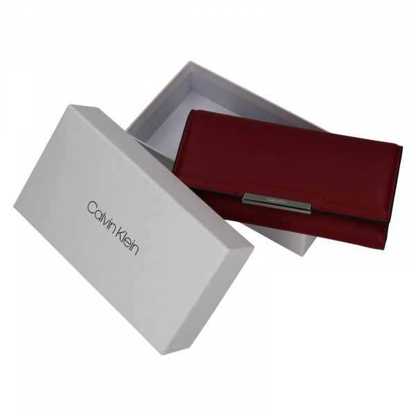 Dámská peněženka Calvin Klein Deltea - vínová