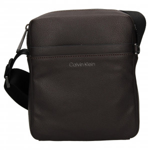 Pánská taška přes rameno Calvin Klein Levint - tmavě hnědá