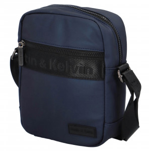 Pánská taška přes rameno Justin & Kelvin Leon - tmavě modrá