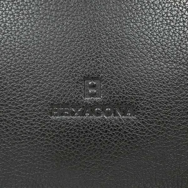 Pánská celokožená taška přes rameno Hexagona 469563 - černá