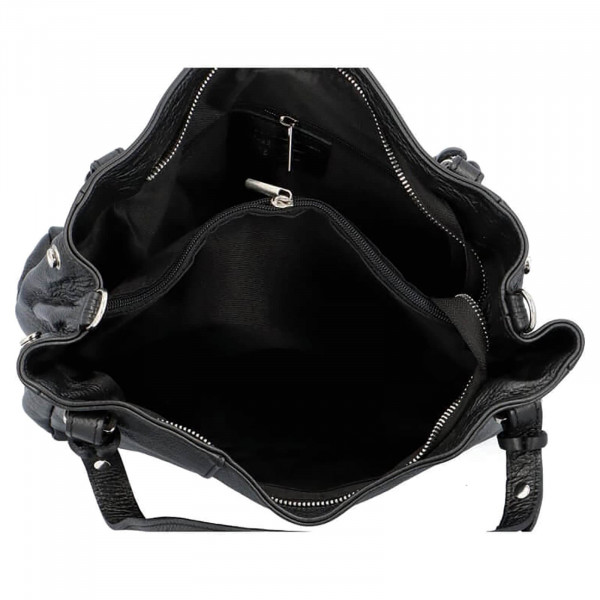 Dámská kožená kabelka Delami Vildea - černá