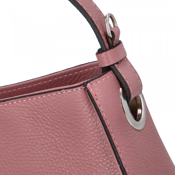 Dámská kožená kabelka Delami Abby - růžová