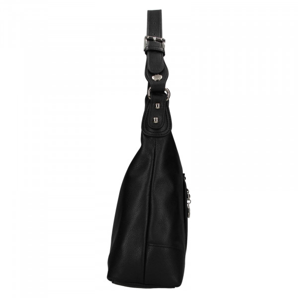 Dámská kožená kabelka Hexagona Emily - černá