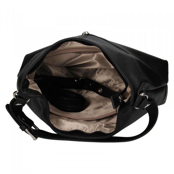 Dámská kožená kabelka Hexagona Emily - černá