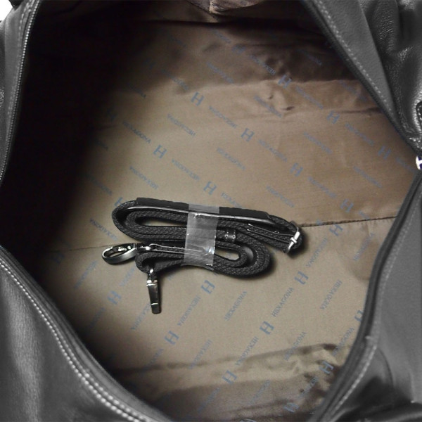 Pánská celokožená cestovní taška Hexagona Bolt - černá