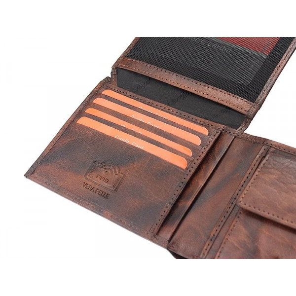 Pánská kožená peněženka Pierre Cardin Robert - černá