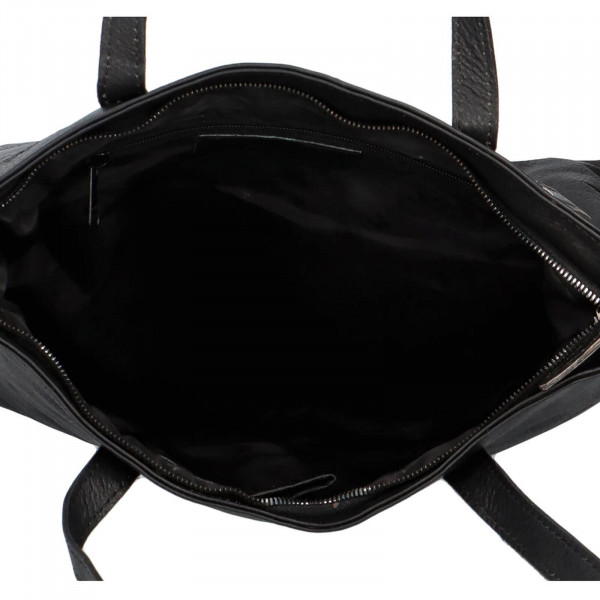 Dámská kožená kabelka Greenwood Apolen - černá