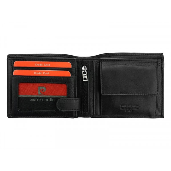 Pánská kožená peněženka Pierre Cardin Paule - černá