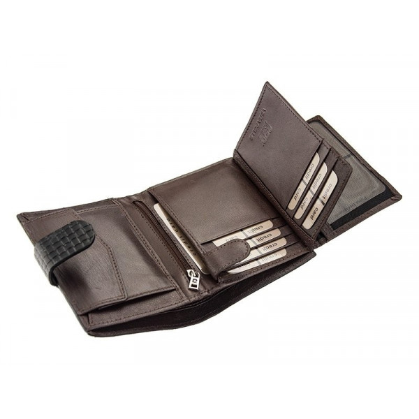 Pánská kožená peněženka Pierre Cardin Gussepe - hnědá