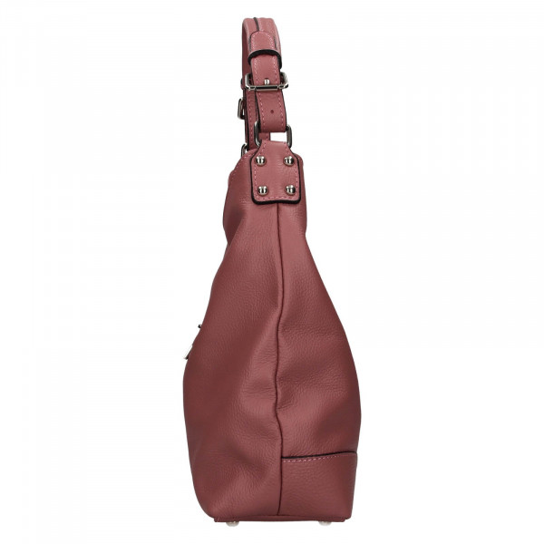 Dámská kožená kabelka Delami Delsea - růžová