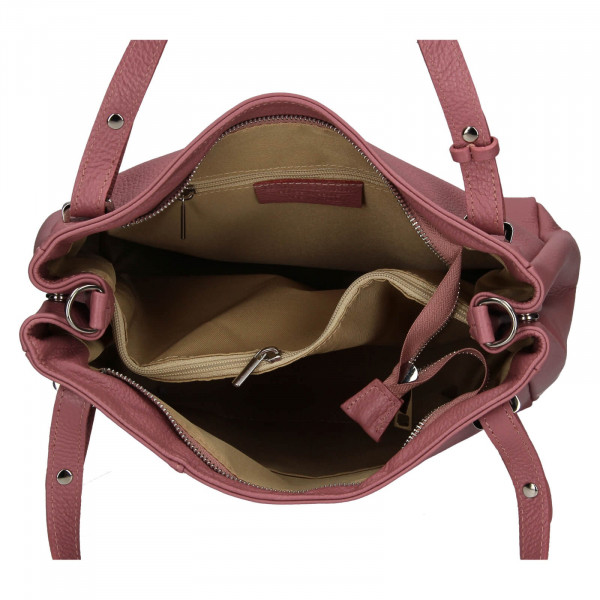 Dámská kožená kabelka Delami Vildea - růžová