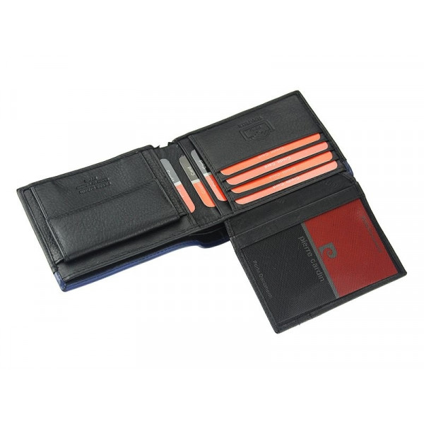 Pánská kožená peněženka Pierre Cardin Norel - černo-červená