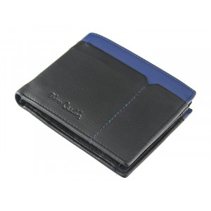 Pánská kožená peněženka Pierre Cardin Norel - černo-modrá