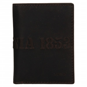 Pánská kožená peněženka Levi's Liam - černá