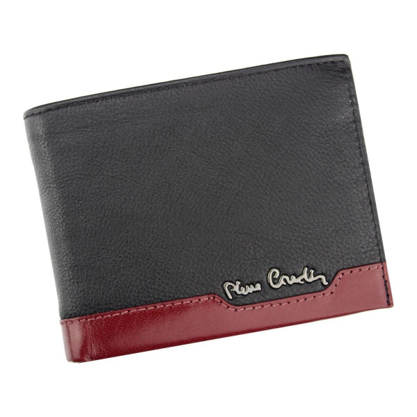 Pánská kožená peněženka Pierre Cardin Berdy - černo-červená
