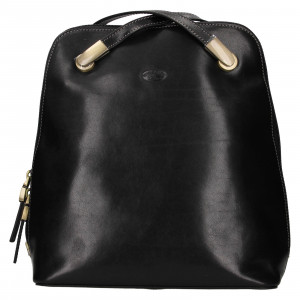 Dámská kožená batůžko kabelka Katana Maura - černá
