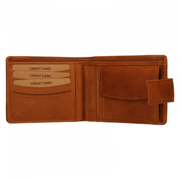 Pánská kožená peněženka Lagen Alsunge - světle hnědá