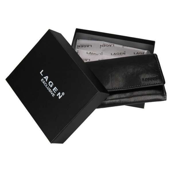 Dámská kožená peněženka Lagen Stela - černá