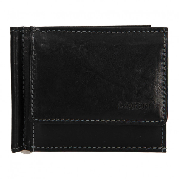 Pánská kožená peněženka Lagen Dolarro - černá