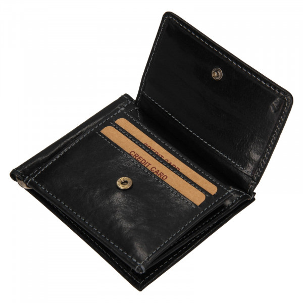 Pánská kožená peněženka Lagen Dolarro - černá