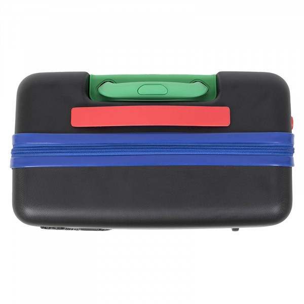 Cestovní kufr United Colors of Benetton Block M - černá