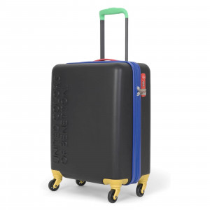 Kabinový cestovní kufr United Colors of Benetton Block M - černá