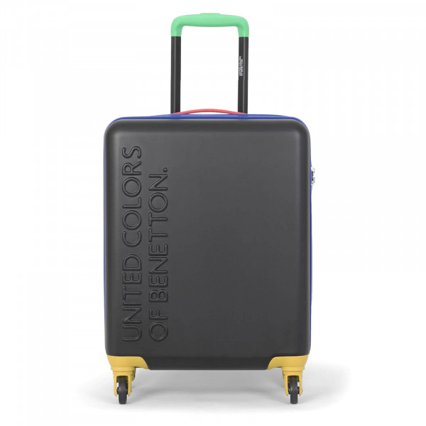 Kabinový cestovní kufr United Colors of Benetton Block M - černá