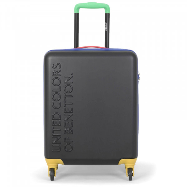 Kabinový cestovní kufr United Colors of Benetton Block L - černá