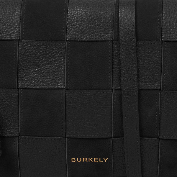 Dámská crossbody kožená kabelka Burkely Evelles - černá