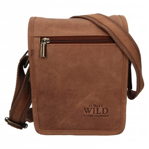 Pánská taška přes rameno Always Wild Vilden - světle hnědá