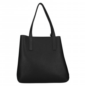 Dámská kožená oboustranná 3v1 kabelka Facebag Polly - černá