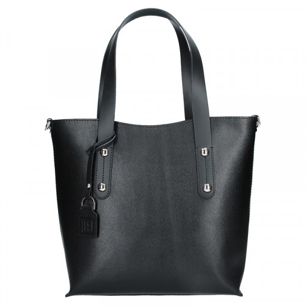 Dámská kožená kabelka Facebag Nina - černá