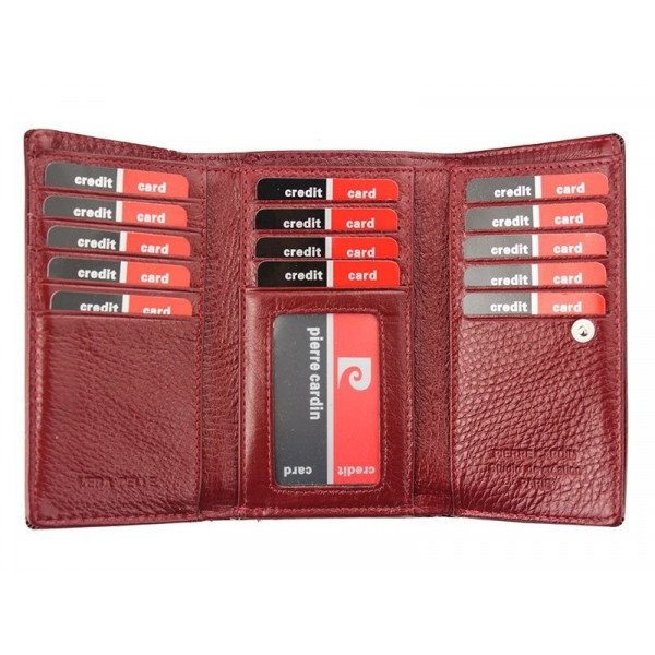 Dámská kožená peněženka Pierre Cardin Alberta - červená
