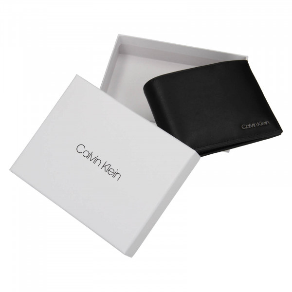Pánská kožená peněženka Calvin Klein Fillep - černá